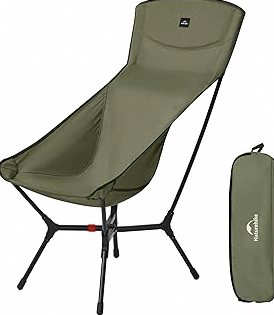 Naturehike YL01 Plus Snap Camping Chair, 1 Second Setup Frame, Portable Backpacking Chair with Padded Headrest, Lightweight & Compact Folding Camp Chair product image
