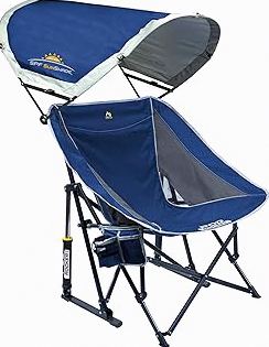 GCI Outdoor Pod Rocker Outdoor Rocking Chair with SunShade Canopy product image