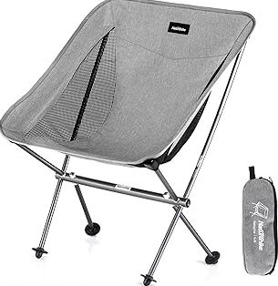 Naturehike YL05 Camping Chair, Ultralight Portable Camp Chair with Storage Bag, Compact Folding Beach Chair for Backpacking Hiking Fishing Picnic product image