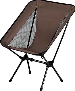 Lightweight Portable Essential Compact Camping Chair,Sturdy with X-Frame,120kg Capacity,Foldable with Carry Bag,Quick Setup for Outdoor,Hiking,Beach,Backpacking (Chestnut Brown) product image
