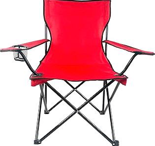 E-Z Living Folding Portable Outdoor Camping Chair[Large] (Red) product image